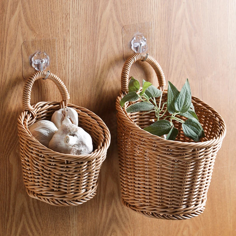 Woven Wall Storage Baskets